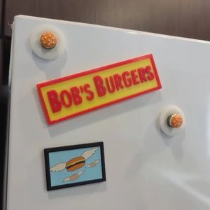 Set of 4 Bob's Burgers 3d magnets